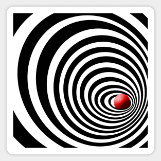 Time Tunnel Op Art Magnet